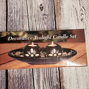 NIB Decorative Tealight Candle Set